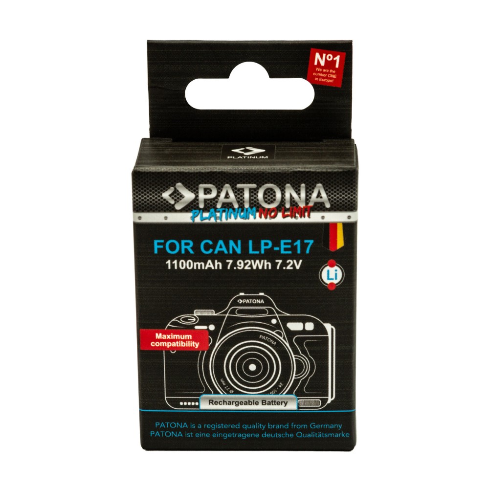Аккумулятор Patona Platinum для Canon LP-E17