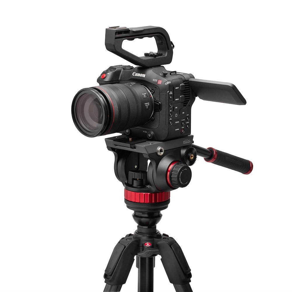 Видеоштатив Manfrotto MVK502055CXPROV голова MVH502AH, штатив MT055СХPRO карбоновый