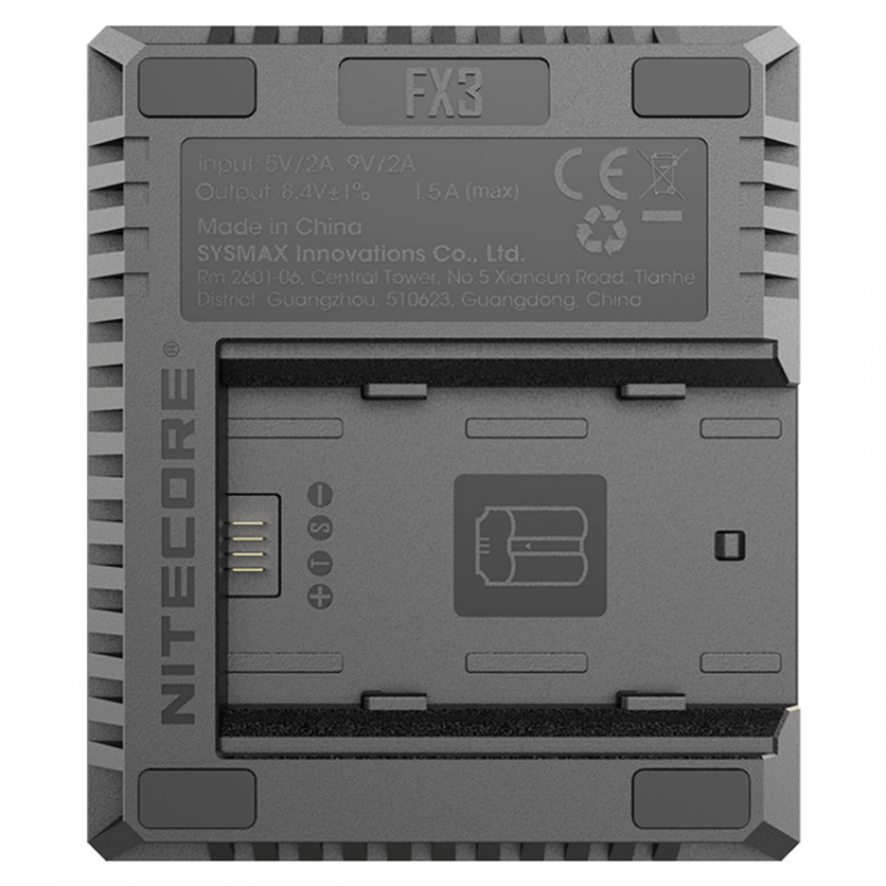 Зарядное устройство Nitecore FX3 USB Charger для 2x аккумуляторов NP-W235