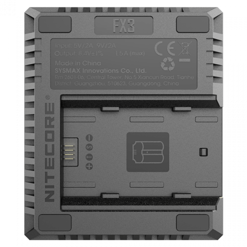 Зарядное устройство Nitecore FX3 USB Charger для 2x аккумуляторов NP-W235