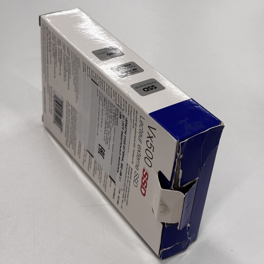 Накопитель Verbatim VX500 External SSD USB 3.1 Gen2 120GB, R/W 500/290 МБ/с как новый