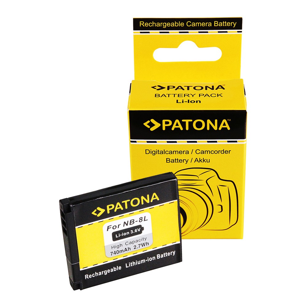 Аккумулятор Patona аналог Canon NB-8L