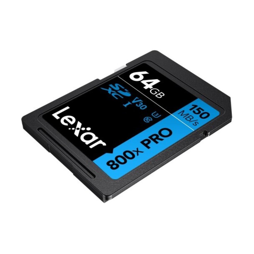 Карта памяти Lexar High-Performance 800x Blue PRO SDXC 64GB UHS-I U3 V30, R/W 150/45 МБ/с