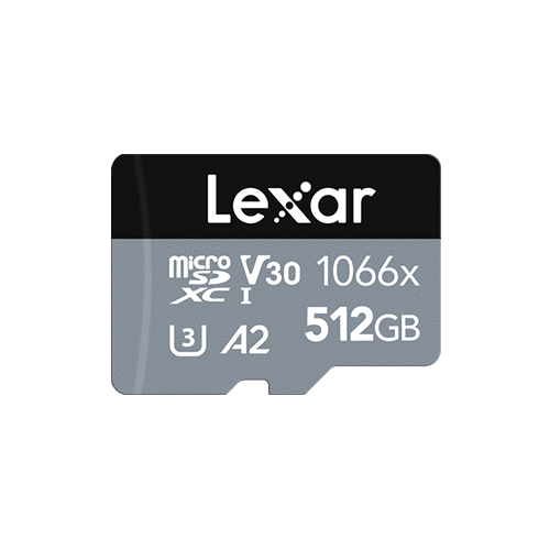 Карта памяти Lexar Professional 1066x Silver microSDXC 512GB UHS-I U3 V30 A2, R/W 160/120 МБ/с