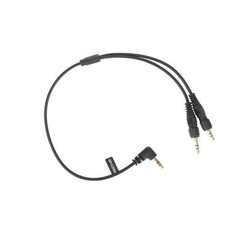 Кабель Saramonic SR-C2004 переходник c 2х3,5мм TRS на 3,5мм TRS, длина 33 см