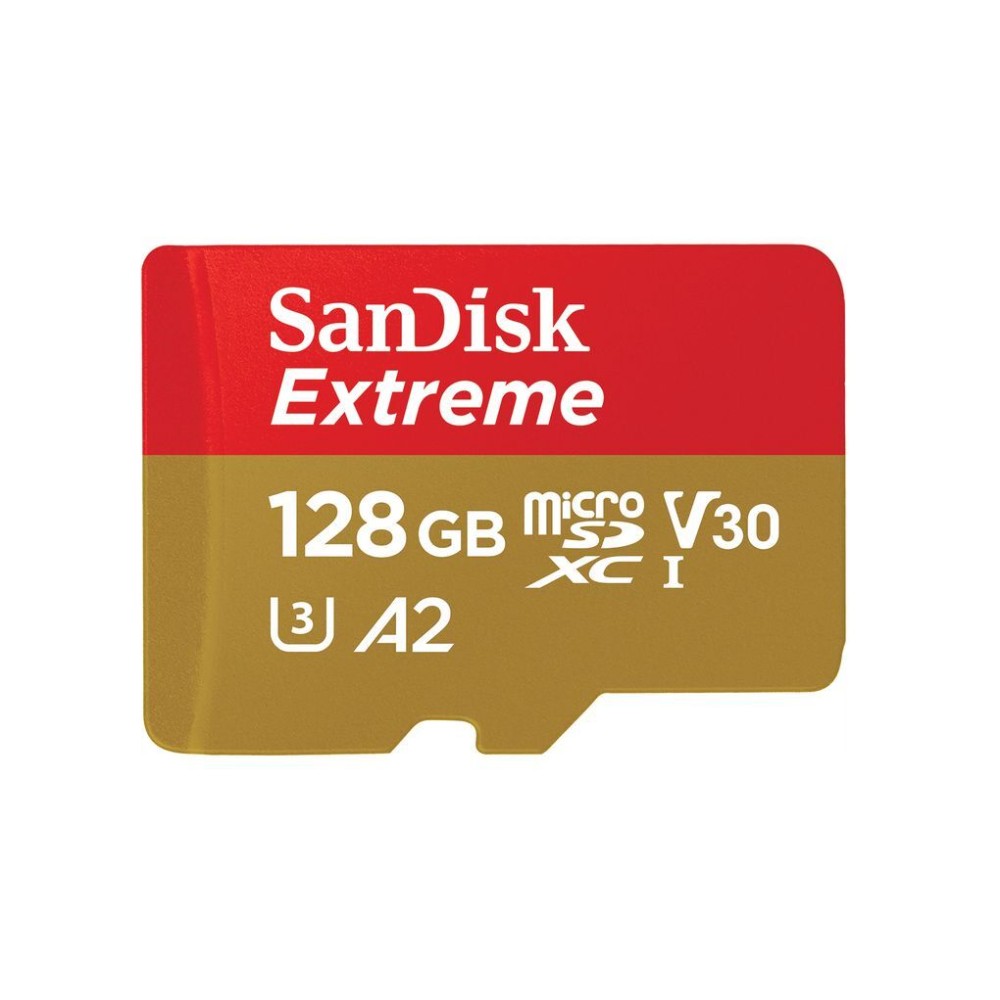 Карта памяти SanDisk Extreme microSDXC 128GB Mobile Gaming UHS-I U3 V30 A2, R/W 190/90 МБ/с