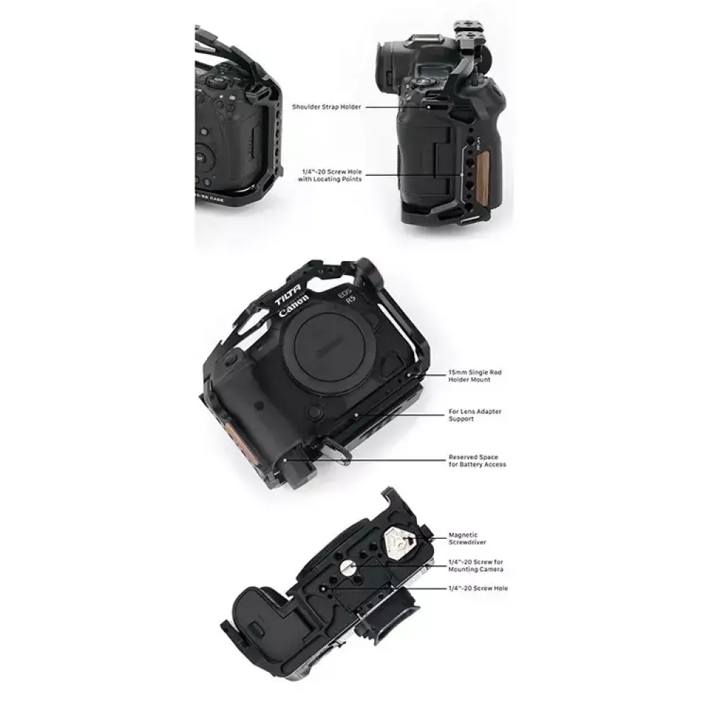 Клетка Tilta Camera Cage Kit V2 kit A для Canon R5 R6, черная (TA-T22-A-B-V2)
