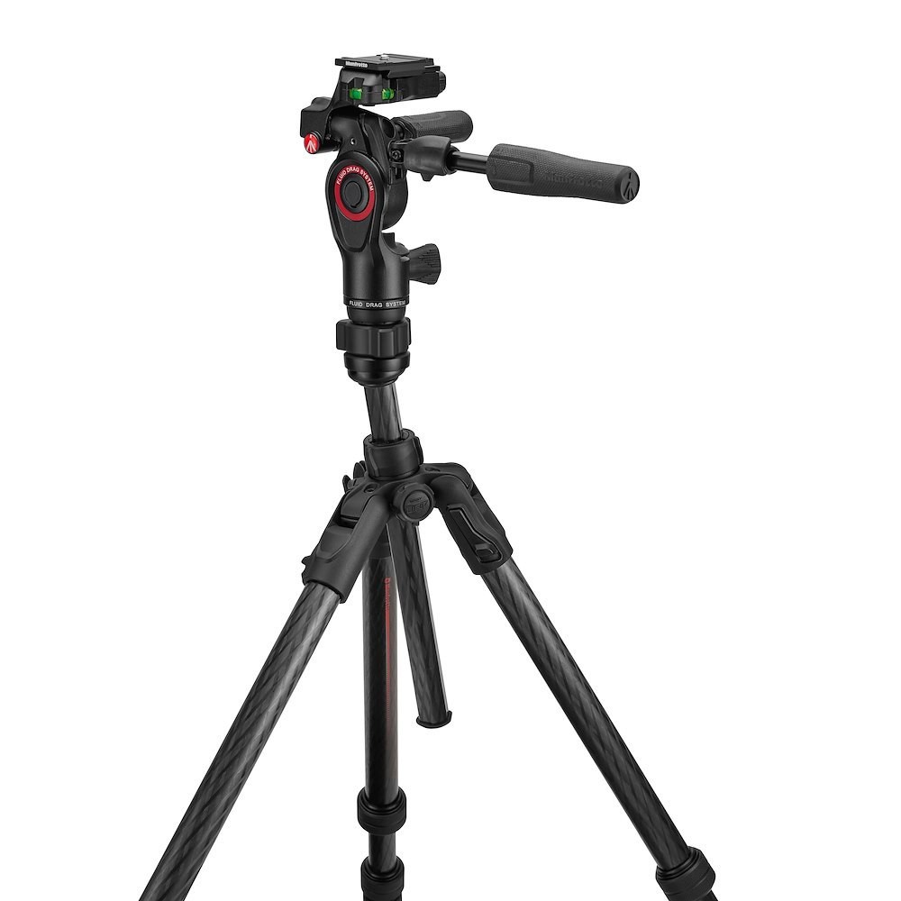 Штатив с жидкостной 3D-головкой Manfrotto MKBFRTC4GTFB-3W Befree GT PRO 3-Way карбоновый с цанговыми