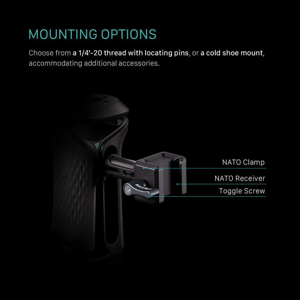 Боковая рукоятка Tilta Xeno с двойным креплением на винты 1/4" чёрная (TA-XSH4-B)