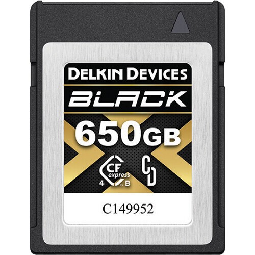 Карта памяти Delkin Devices Black 4.0 CFexpress Type B 650GB, R/W 3530/3250 МБ/с