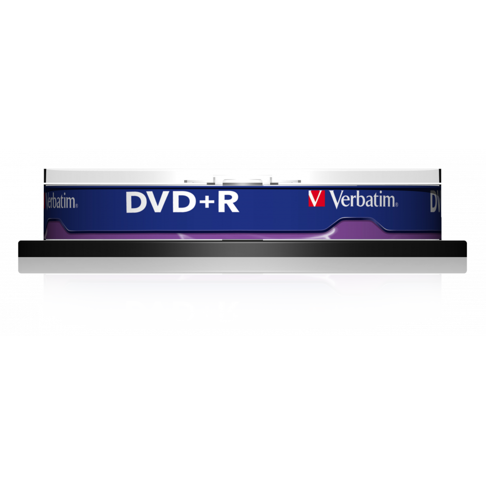 Оптический диск Verbatim DVD+R 4.7GB 16X AZO Matt Silver, Spindle, 10 шт