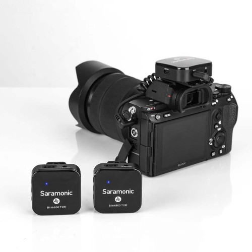 Радиосистема Saramonic Blink900 B2R (TX+TX+RX) приемник + 2 передатчика, разъем 3,5 мм