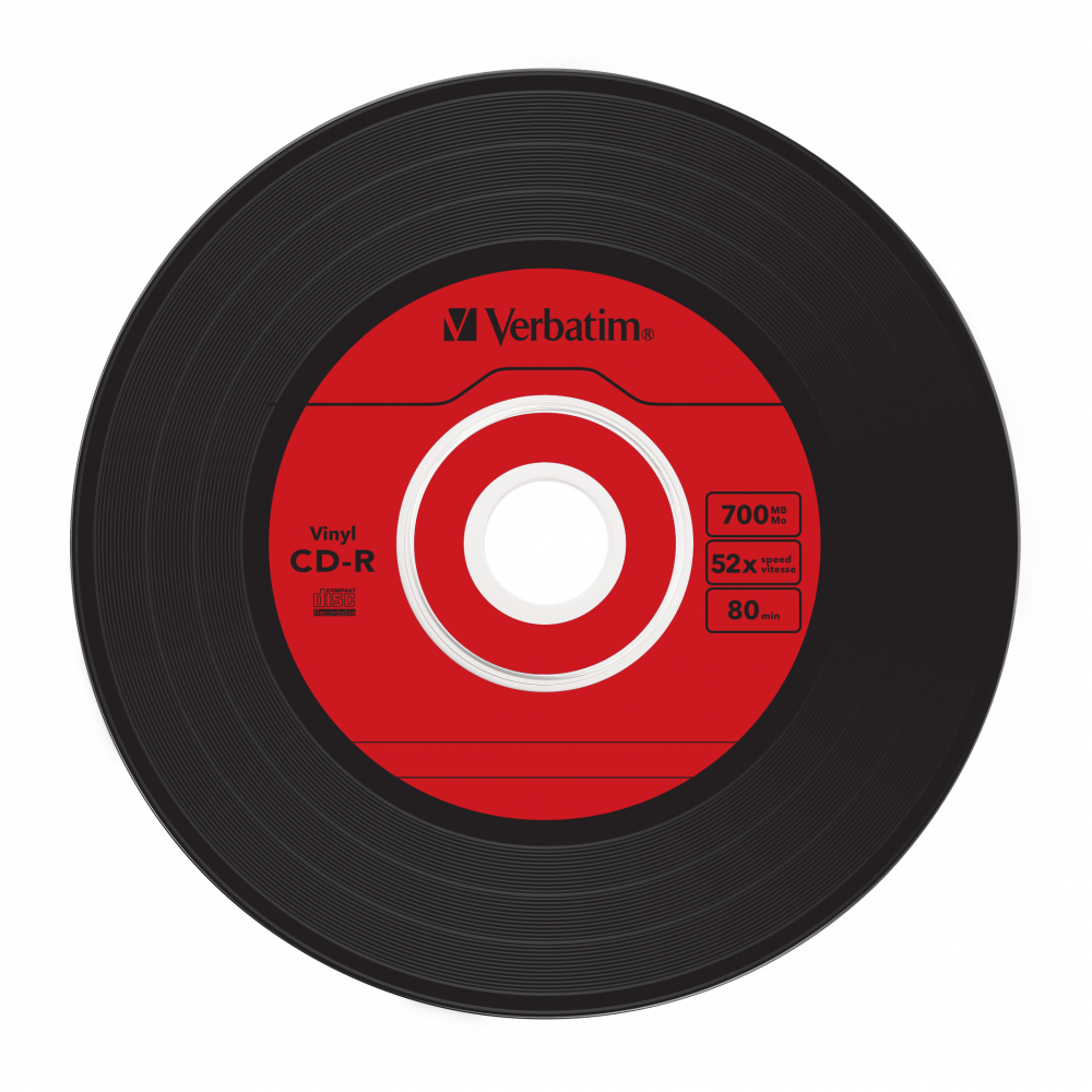 Оптический диск Verbatim CD-R 700MB 52X AZO Vinyl, Slim Case, 10шт
