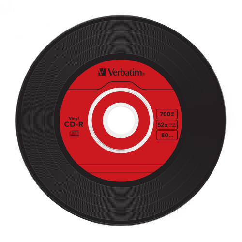 Оптический диск Verbatim CD-R 700MB 52X AZO Vinyl, Slim Case, 10шт