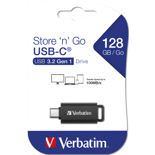 Флеш-накопитель Verbatim Store 'n 'Go USB 3.1 Gen1 Type-C 128GB