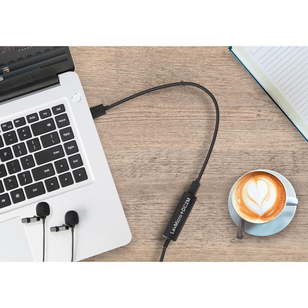 Микрофон петличный Saramonic LavMicro+ DC2M двойной, разъем Lightning, Type-C, USB-A