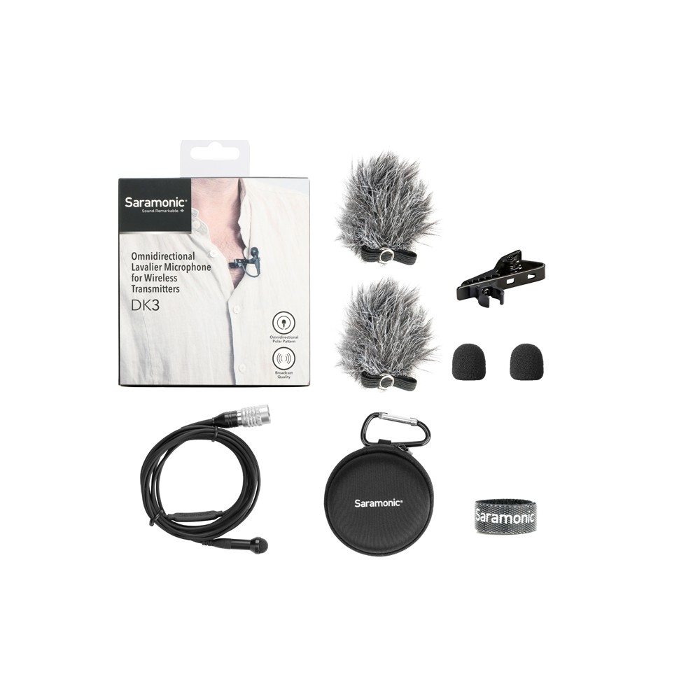 Микрофон петличный Saramonic DK3C 4-Pin для радиосистем Audio-Technica