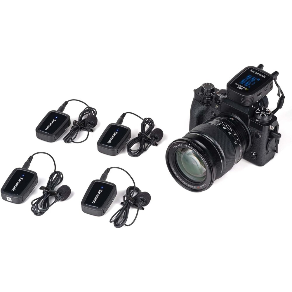 Радиосистема Saramonic Blink500 ProX B8 4TX+RX приемник + 4 передатчика, разъем 3,5 мм