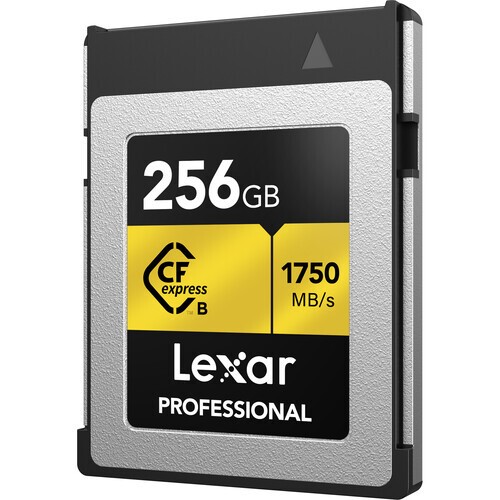 Карта памяти Lexar Professional Gold CFexpress Type B 256GB, R/W 1750/1500 МБ/с