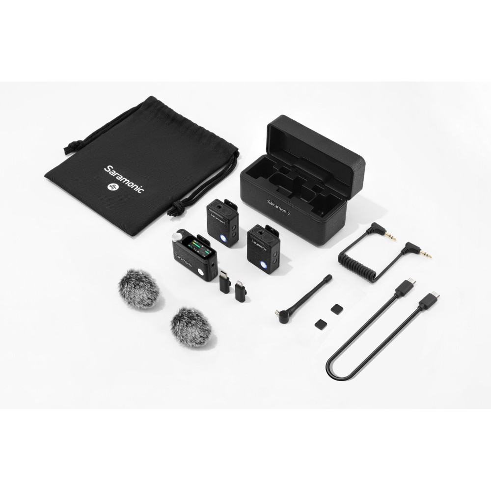 Радиосистема Saramonic Ultra 01 (TX+TX+RX) приёмник + 2 передатчика универсальная, чёрная