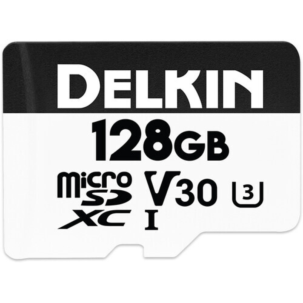 Карта памяти Delkin Devices Hyperspeed microSDXC 128GB UHS-I U3 V30, R/W 100/75 МБ/с
