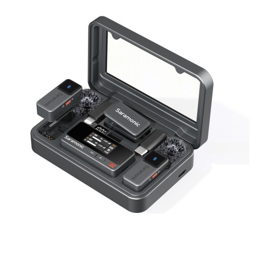 Радиосистема Saramonic Air-02 (TX+TX+RX) приёмник + 2 передатчика универсальная c петличками