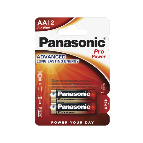 Батарейки Panasonic Pro Power AA щелочные 2 шт