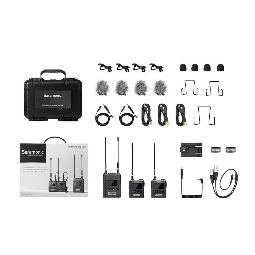 Радиосистема Saramonic UwMic9 S Kit2 Mini RX9S+TX9S+TX9S приемник + 2 передатчика