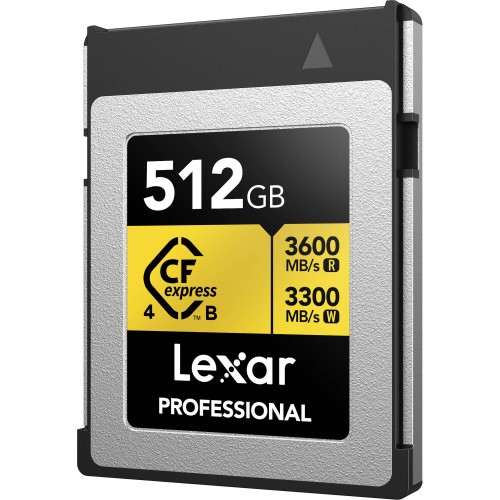 Карта памяти Lexar Professional Gold CFexpress 4.0 Type B 512GB, R/W 3600/3300 МБ/с