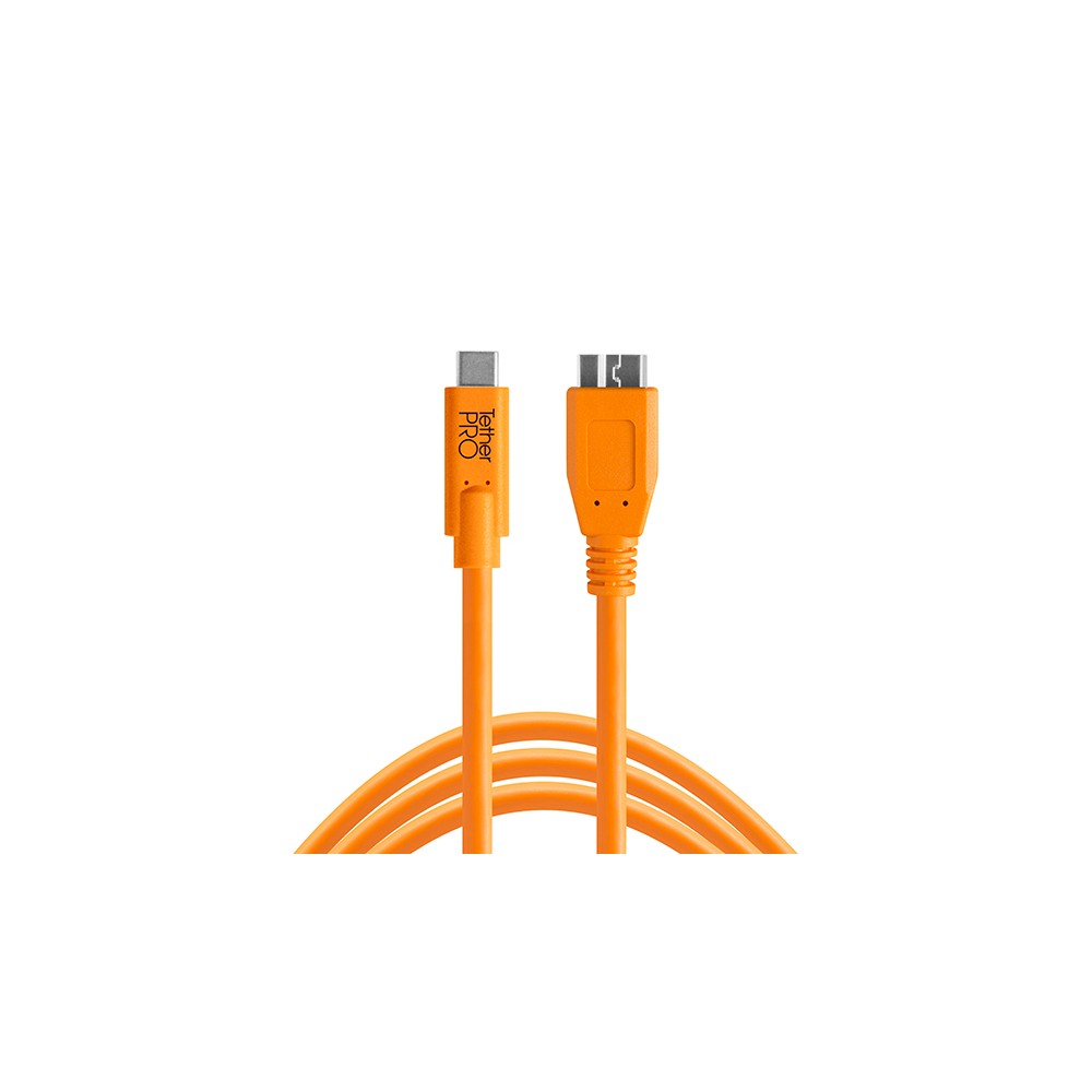 Кабель Tether Tools TetherPro USB-C to USB 3.0 Micro-B 4.6m Orange [CUC3315-ORG]