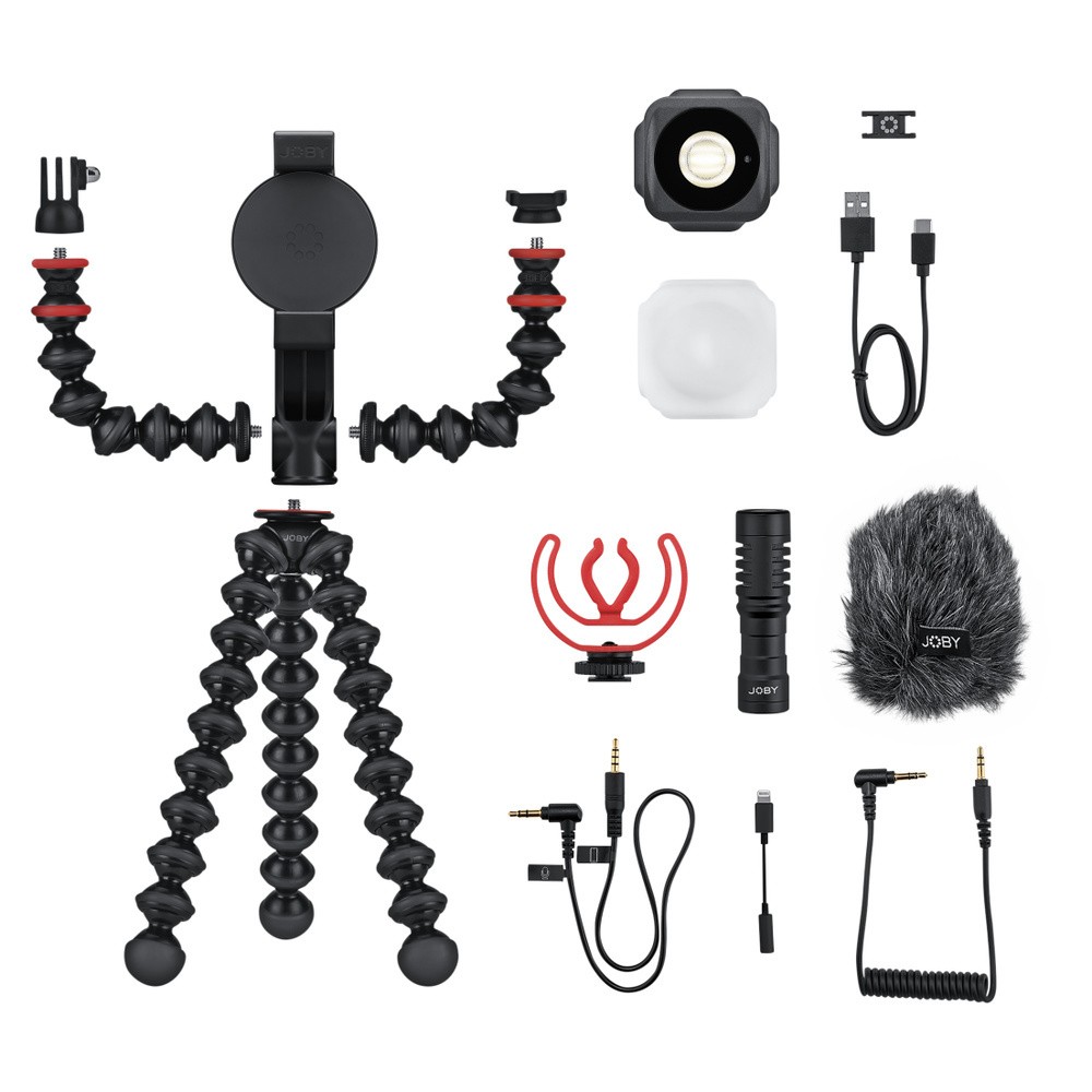 Комплект Joby GorillaPod Mobile Vlogging Kit Apple с микрофоном и светильником