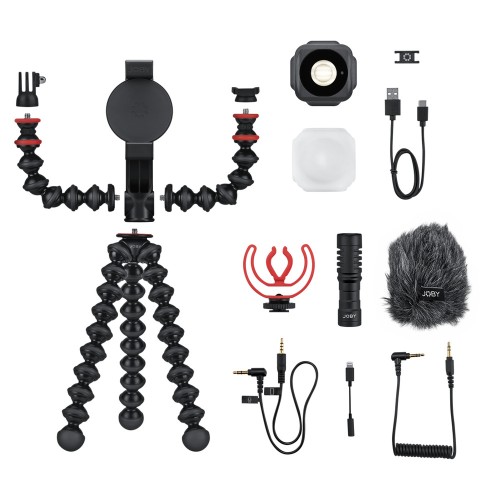 Комплект Joby GorillaPod Mobile Vlogging Kit Apple с микрофоном и светильником