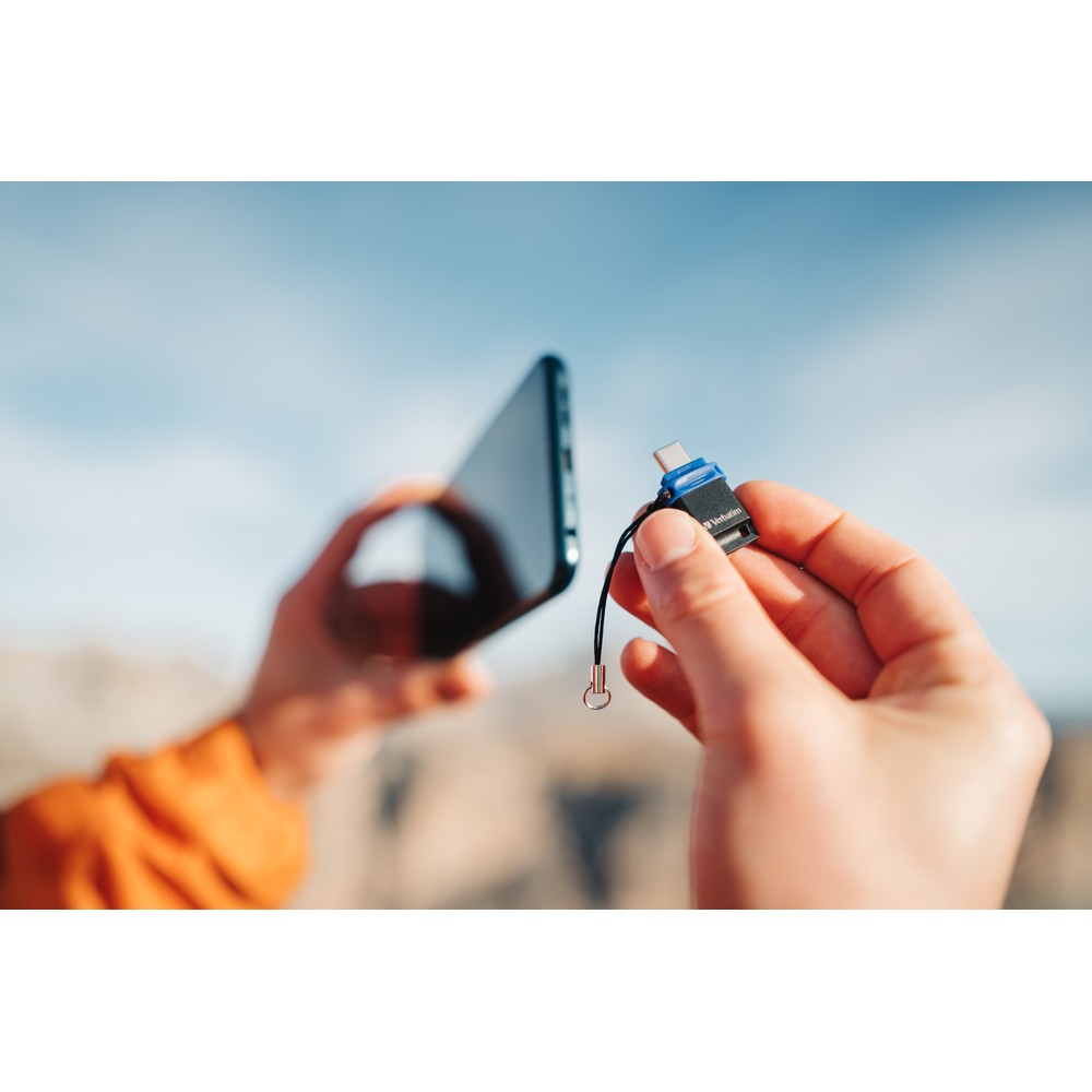 Флеш-накопитель Verbatim Dual USB 3.2 Gen1 Type-C/USB-A 64GB