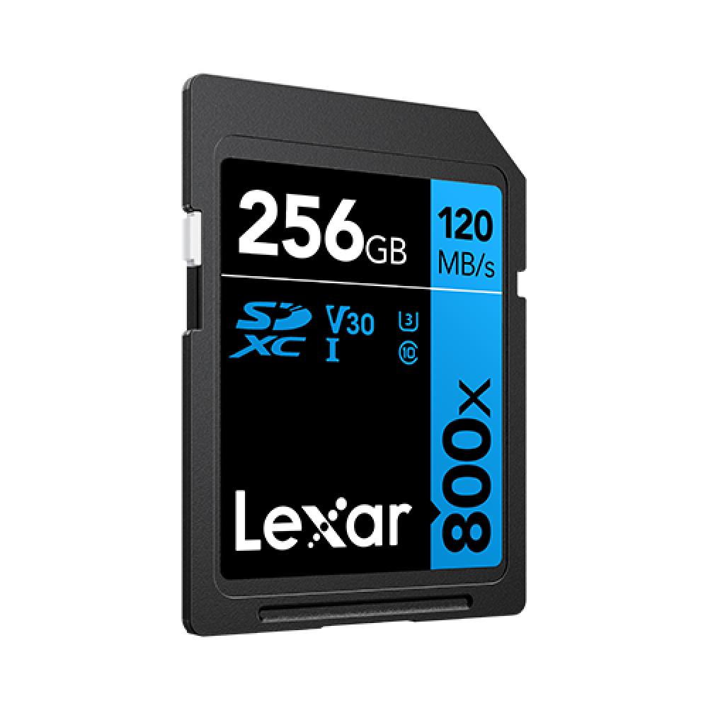 Карта памяти Lexar High-Performance 800x Blue PRO SDXC 256GB UHS-I U3 V30, R/W 150/45 МБ/с