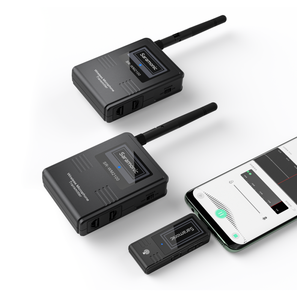 Радиосистема Saramonic SR-WM2100 U2 приемник + 2 передатчика, 2,4ГГц, разъем USB/Type-C