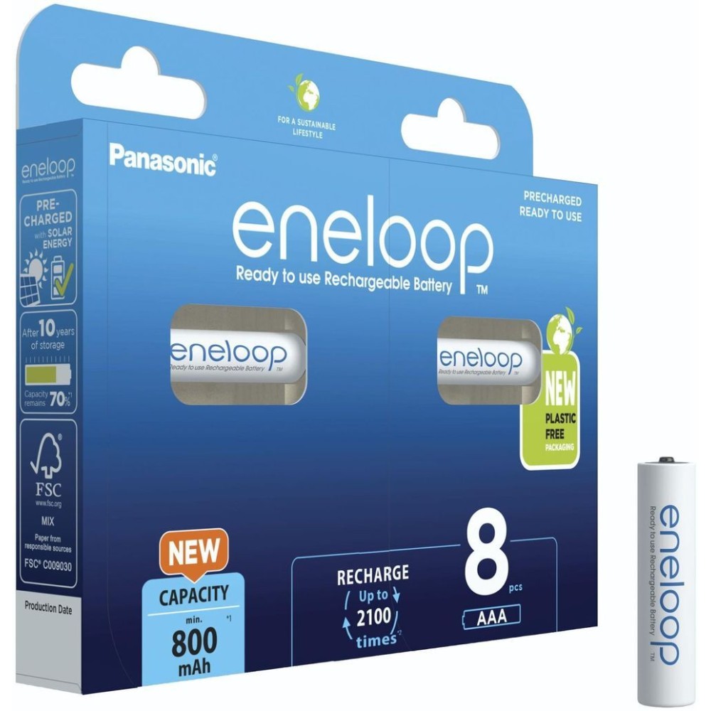 Аккумулятор Panasonic Eneloop BK-4MCDE/8BE 800 mAh 8шт AAA