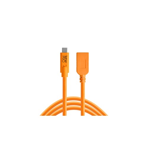 Кабель-удлинитель Tether Tools TetherPro USB-C to USB-A Female Adapter 4.6m Orange [CUCA415-ORG]