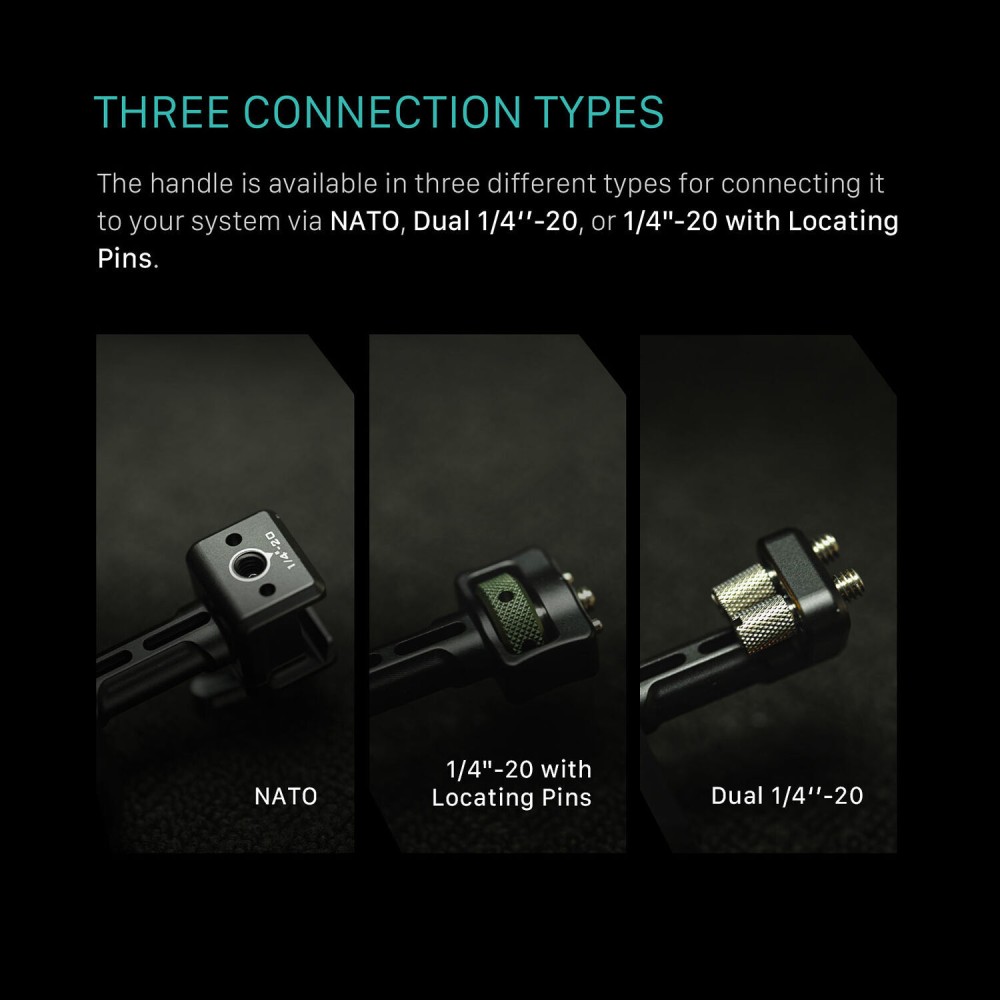 Боковая рукоятка Tilta Xeno с двойным креплением на винты 1/4" чёрная (TA-XSH4-B)