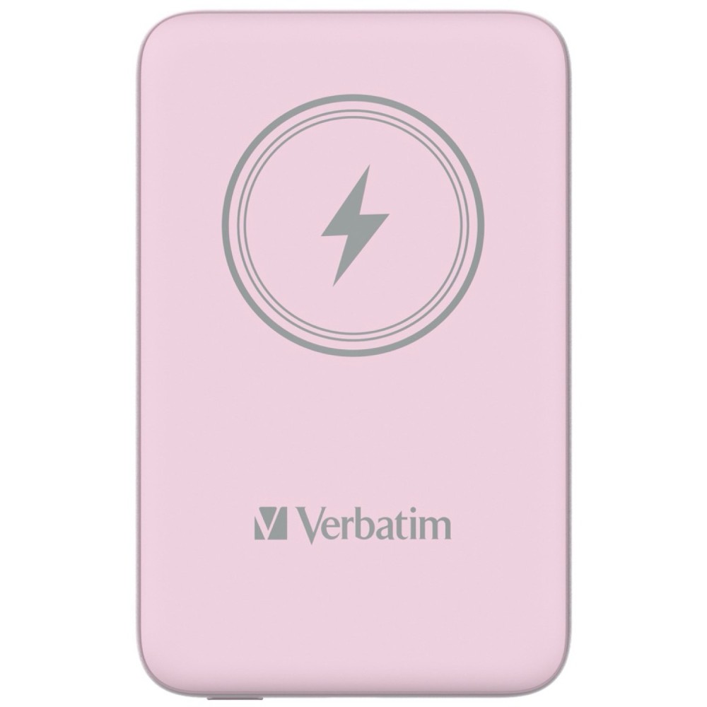 Портативный аккумулятор Verbatim Charge‘n’Go Power Bank 10000 мАч с беспроводной зарядкой, розовый