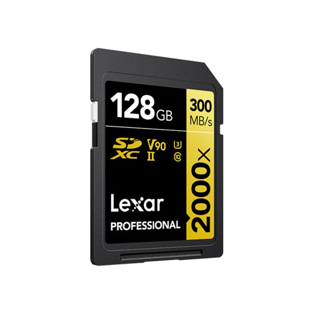 Карта памяти Lexar Professional 2000x Gold SDXC 128GB UHS-II U3 V90, R/W 300/260 МБ/с