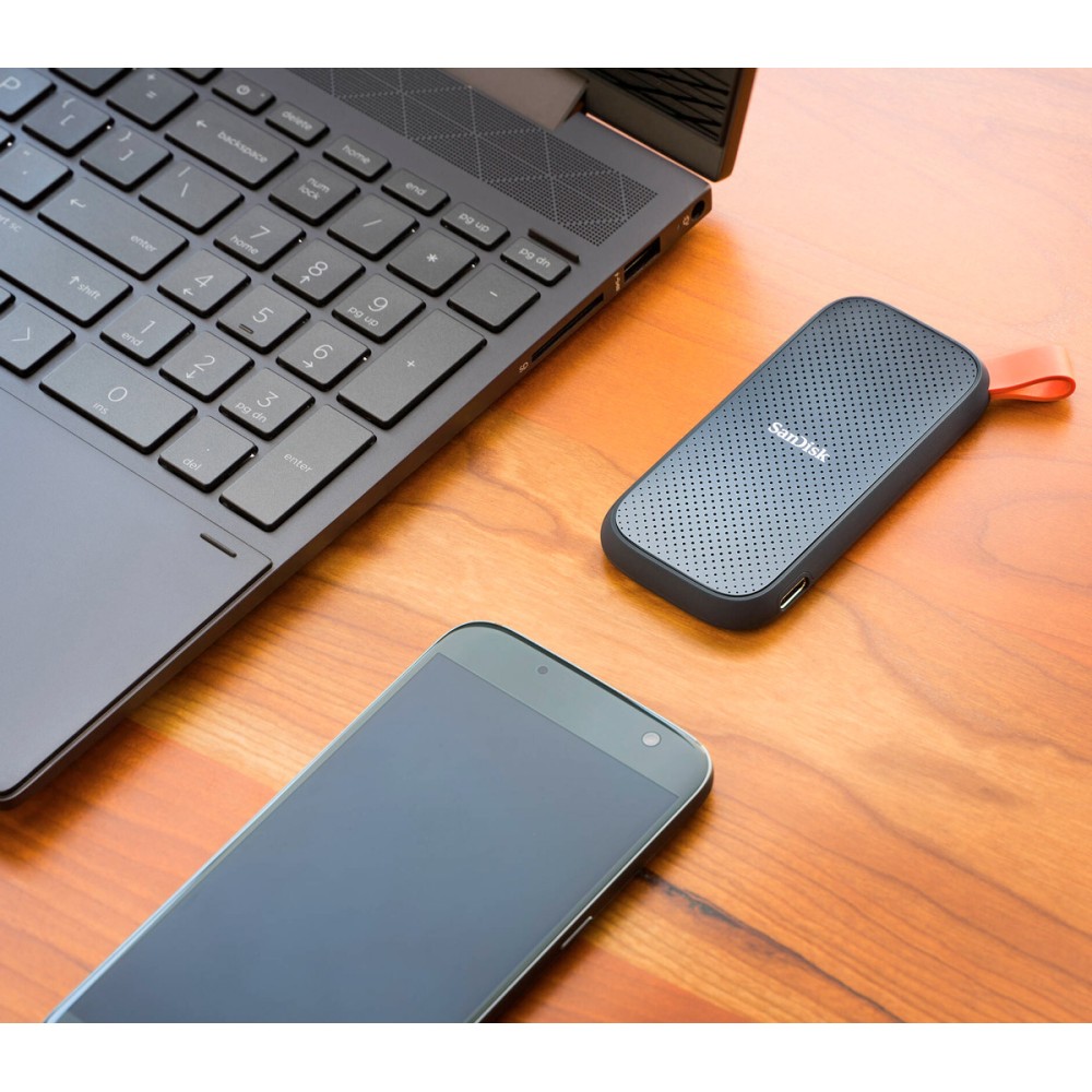 Внешний накопитель SanDisk Portable SSD (Updated Firmware) USB 3.2 Gen2 Type-C 2TB, R 800 МБ/с