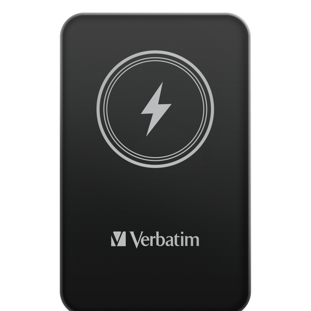 Портативный аккумулятор Verbatim Charge‘n’Go Power Bank 5000 мАч с беспроводной зарядкой, чёрный