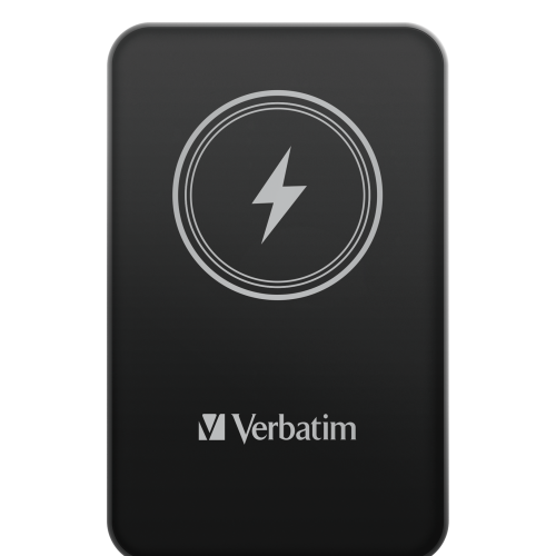 Портативный аккумулятор Verbatim Charge‘n’Go Power Bank 5000 мАч с беспроводной зарядкой, чёрный