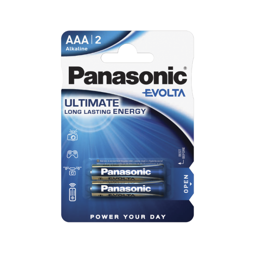 Батарейки Panasonic Evolta AAA щелочные 2 шт