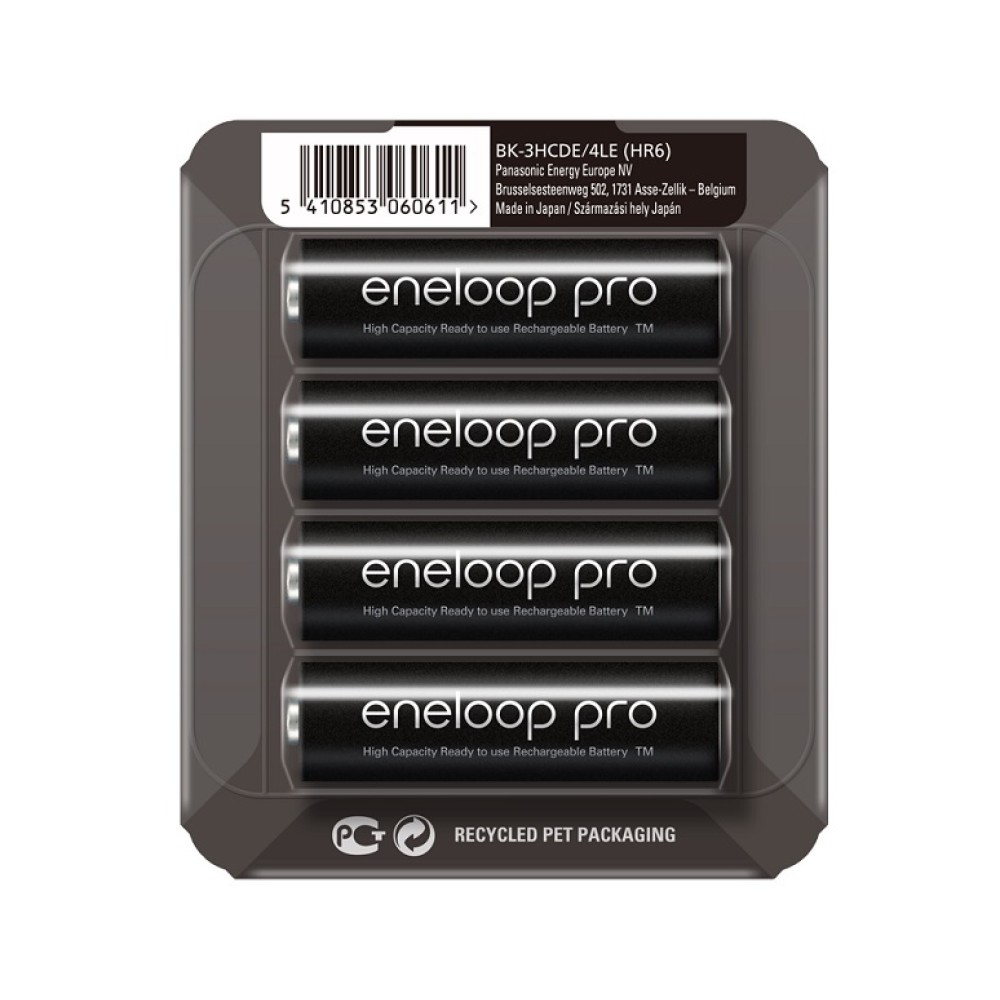 Аккумулятор Panasonic Eneloop Pro BK-3HCDE/4LE 2450 mAh 4шт AA