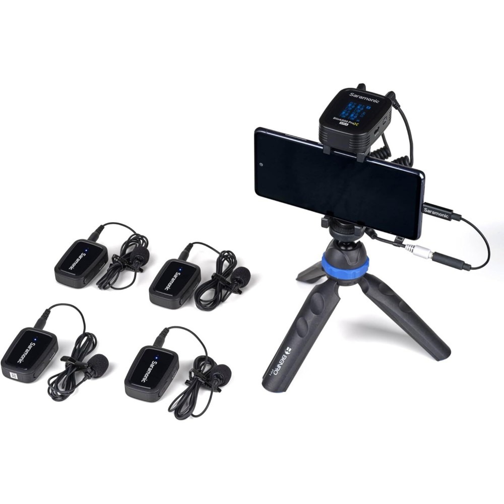 Радиосистема Saramonic Blink500 ProX B8 4TX+RX приемник + 4 передатчика, разъем 3,5 мм