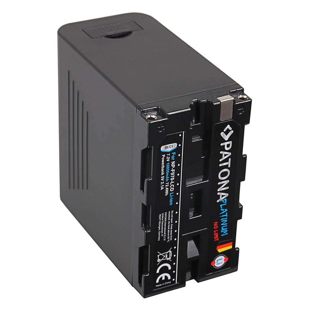 Аккумулятор Patona Platinum для Sony NP-F970 выход micro USB и USB-C-вход