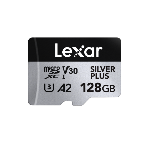 Карта памяти Lexar Professional SILVER PLUS microSDXC 128GB UHS-I U3 V30 C10 A2, R/W 205/150 МБ/с