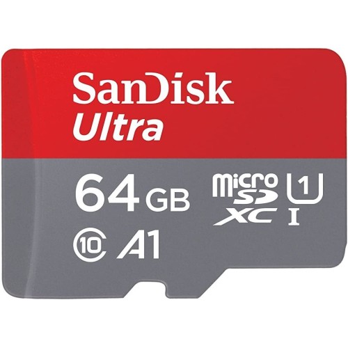 Карта памяти SanDisk Ultra microSDXC 64GB UHS-I U1 V10 A1, R 120 МБ/с