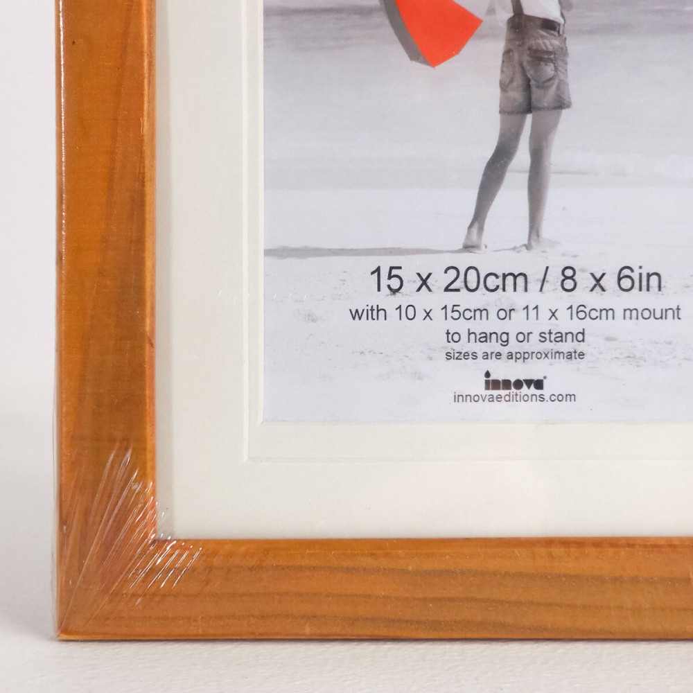 Фоторамка Innova Pinewood 15x20 с паспарту 10x15, дерево/стекло, сосна (PI02444)